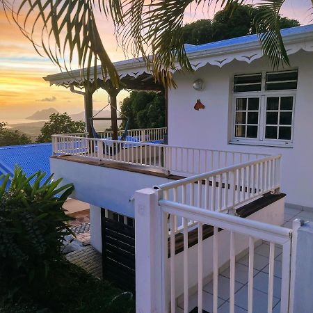 סנט-לוס Villa Iguana, Duplex Paisible, Vue Magnifique Mer Et Rocher Du Diamant, Piscine מראה חיצוני תמונה