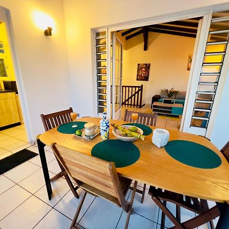 סנט-לוס Villa Iguana, Duplex Paisible, Vue Magnifique Mer Et Rocher Du Diamant, Piscine מראה חיצוני תמונה