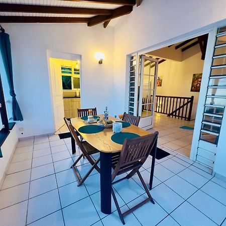 סנט-לוס Villa Iguana, Duplex Paisible, Vue Magnifique Mer Et Rocher Du Diamant, Piscine מראה חיצוני תמונה
