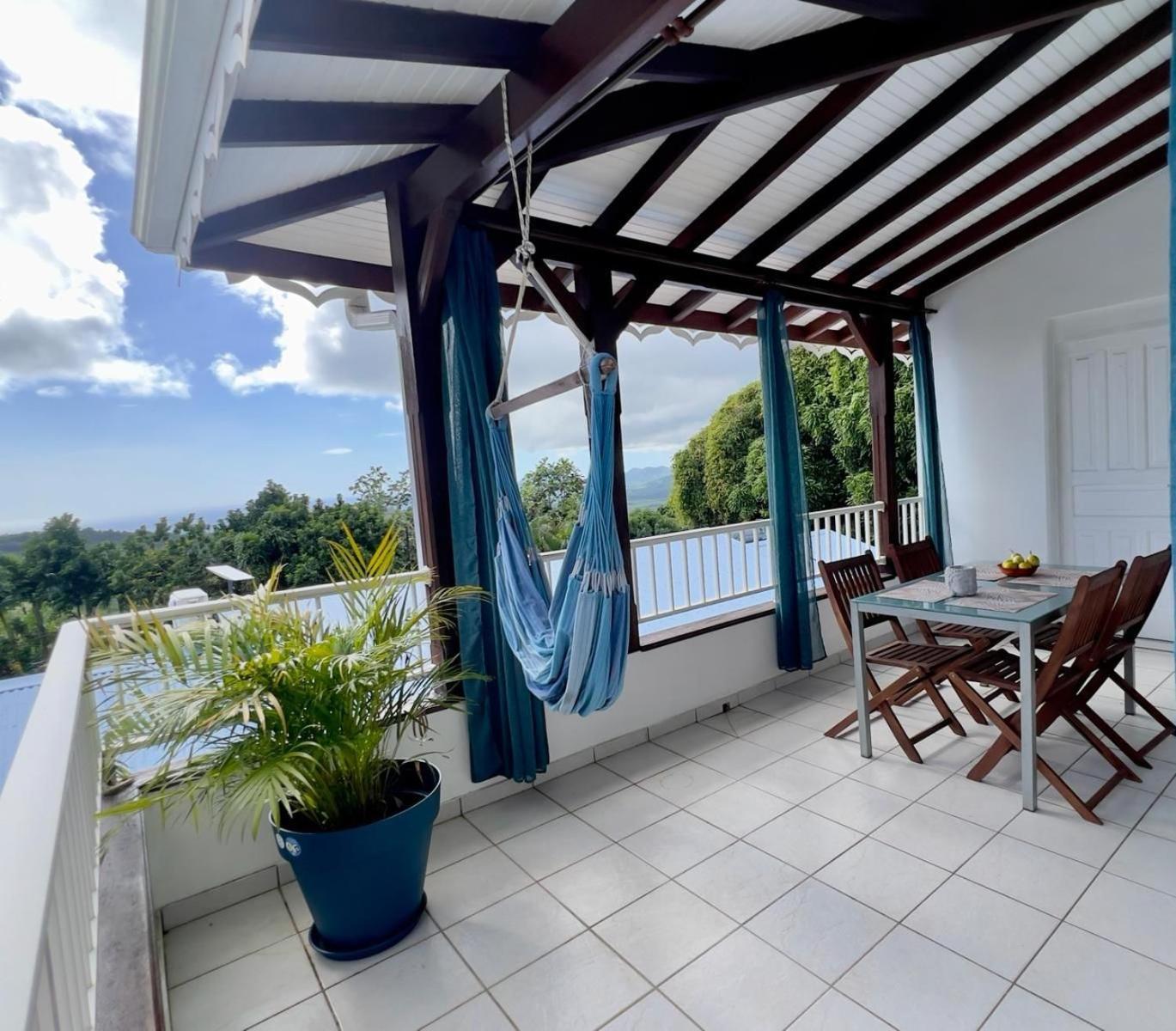 סנט-לוס Villa Iguana, Duplex Paisible, Vue Magnifique Mer Et Rocher Du Diamant, Piscine מראה חיצוני תמונה