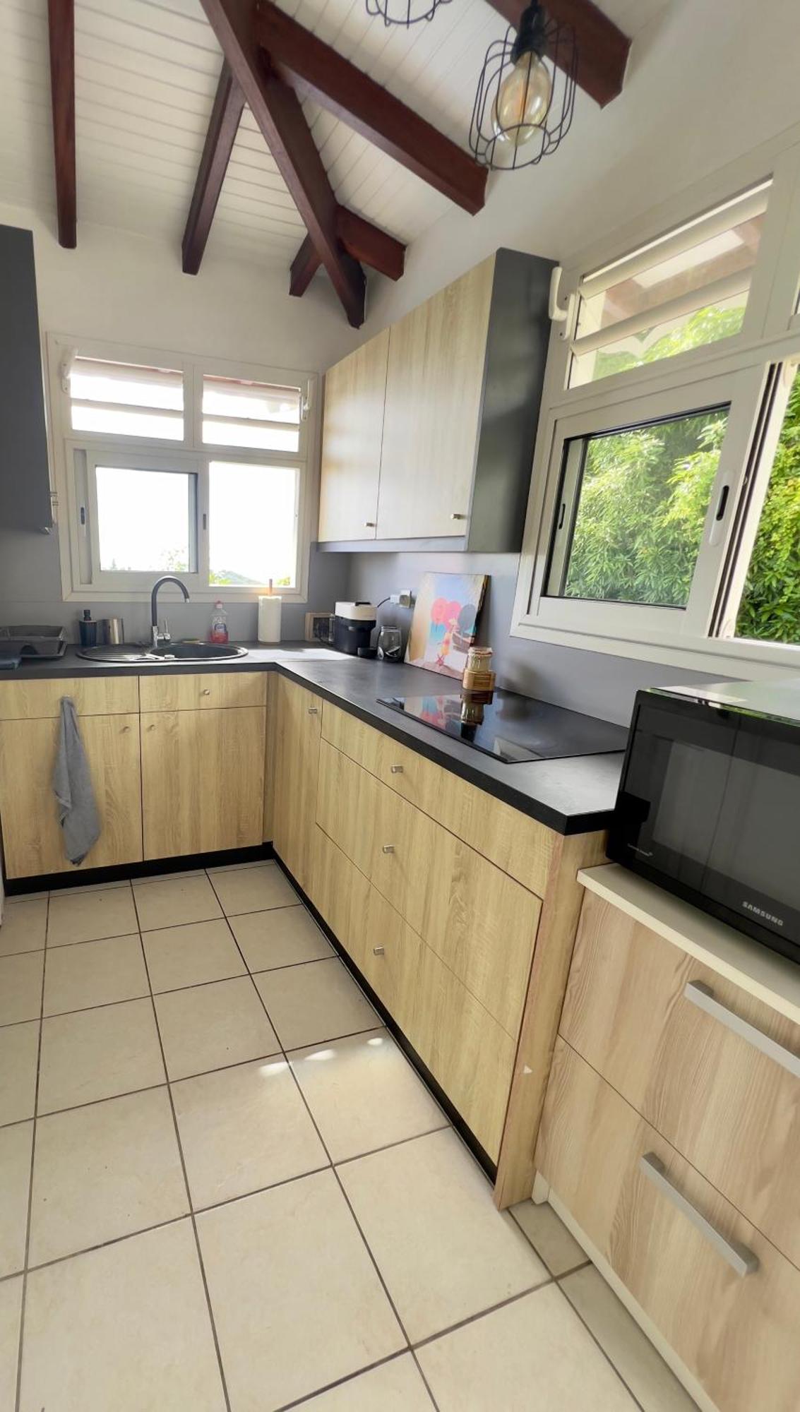 סנט-לוס Villa Iguana, Duplex Paisible, Vue Magnifique Mer Et Rocher Du Diamant, Piscine מראה חיצוני תמונה