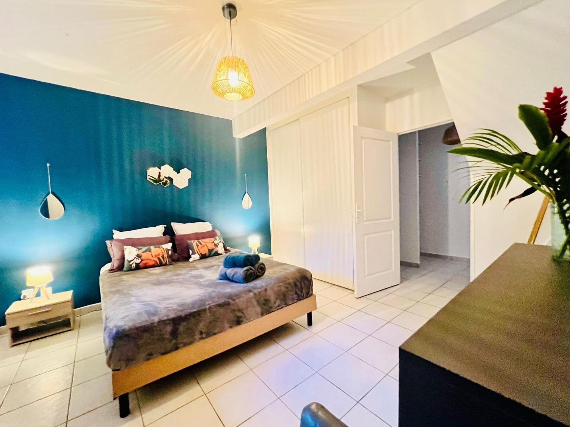 סנט-לוס Villa Iguana, Duplex Paisible, Vue Magnifique Mer Et Rocher Du Diamant, Piscine מראה חיצוני תמונה
